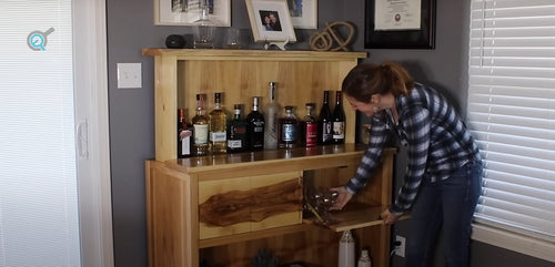 How to Create a DIY Bar Cabinet with Hidden Storage