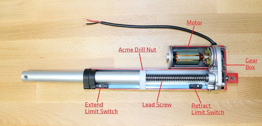 inside a linear actuator