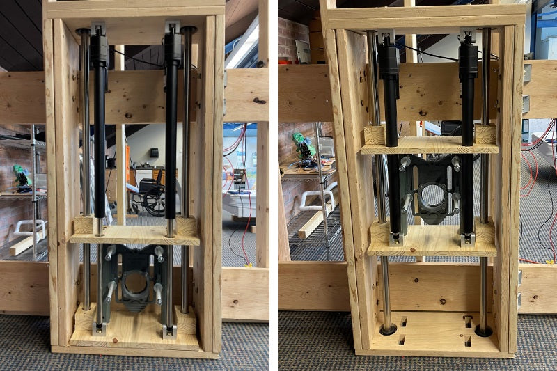 The two PA-17 actuators by Progressive Automations