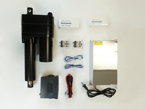 Photo of relays to control high current actuator with low current control box